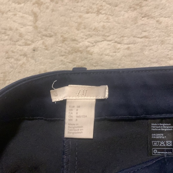 H&m navy dress pants size 8 - Picture 3 of 3